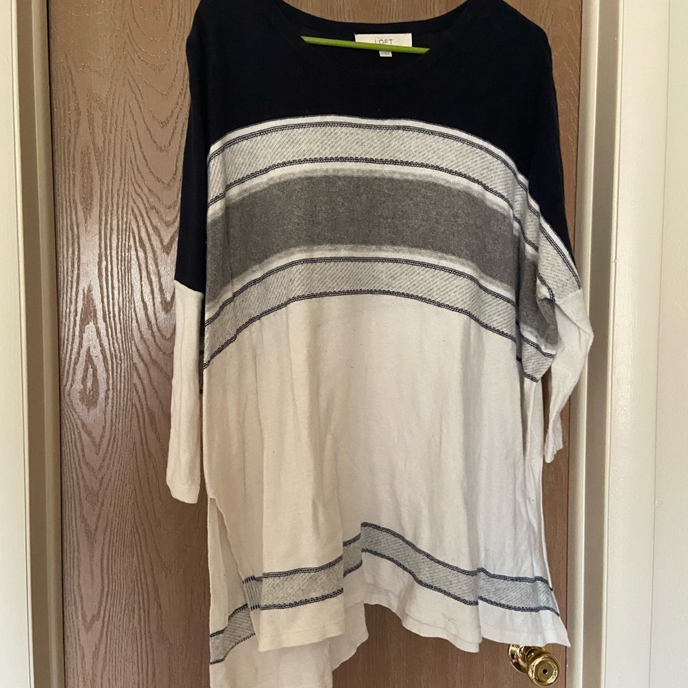 3/4 sleeve tunic sweater